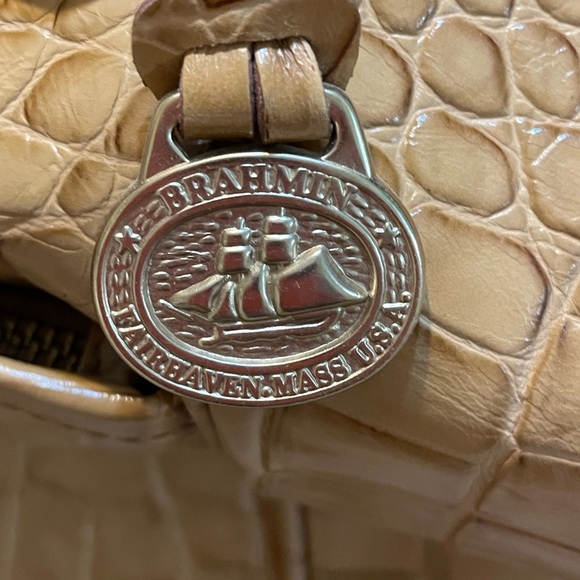 Brahmin purse. Tan. Gently used. - Picture 4 of 4
